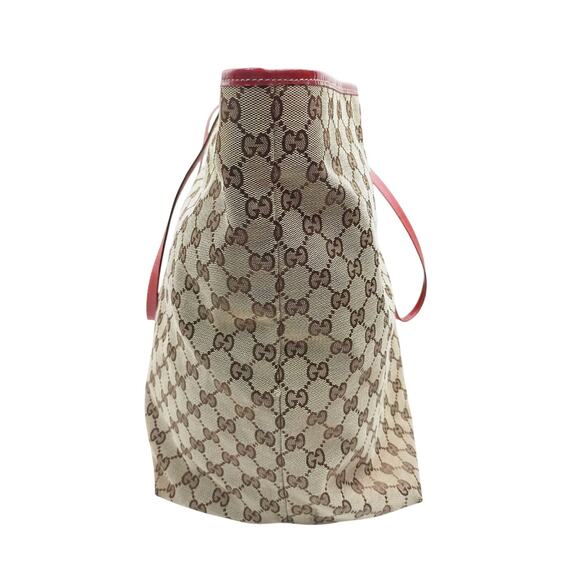 Gucci GG Canvas Chihuahua Enamel Red Tote Bag EUC - Picture 3 of 9